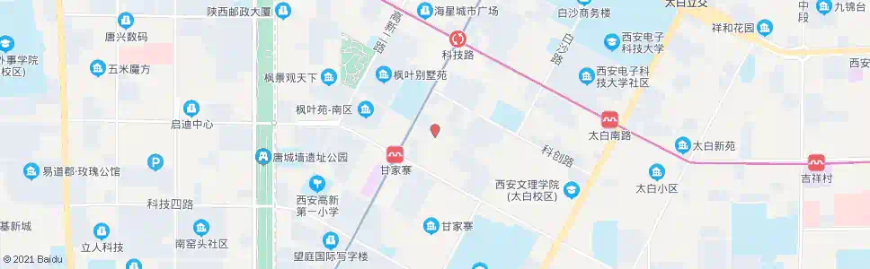 西安科技一路_公交站地图_西安公交_妙搜公交查询2025