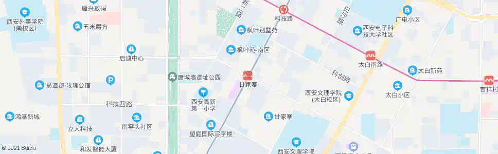 西安科技二路西段_公交站地图_西安公交_妙搜公交查询2025