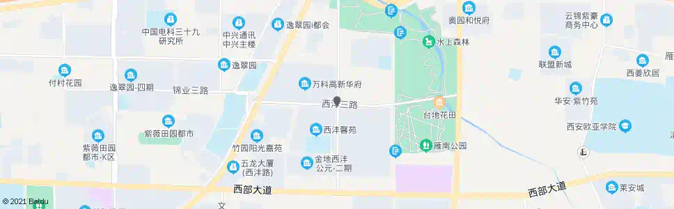 西安西沣一路沣经二路口_公交站地图_西安公交_妙搜公交查询2025