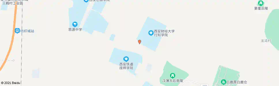 西安西财行知学院_公交站地图_西安公交_妙搜公交查询2025