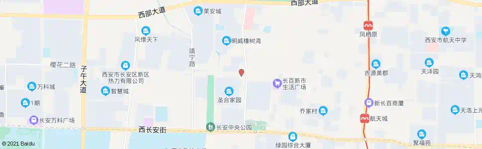 西安长安十三中_公交站地图_西安公交_妙搜公交查询2025
