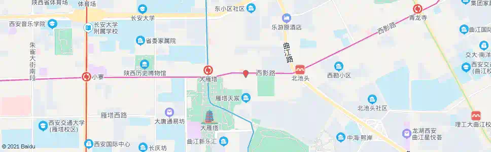 西安市委党校_公交站地图_西安公交_妙搜公交查询2025