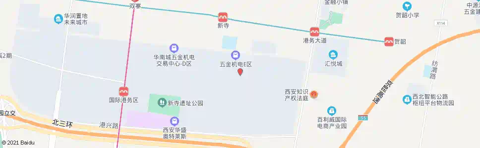 西安彩虹二路_公交站地图_西安公交_妙搜公交查询2025