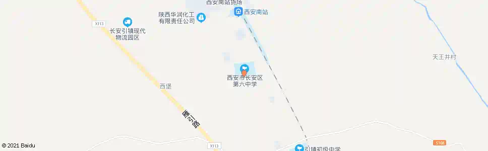 西安长安六中_公交站地图_西安公交_妙搜公交查询2025