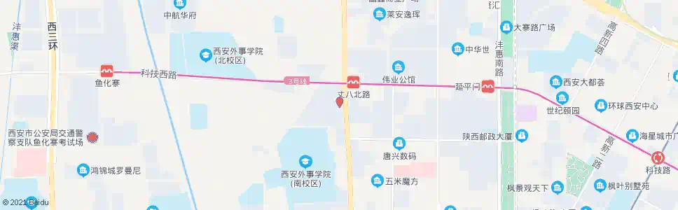 西安清渭楼_公交站地图_西安公交_妙搜公交查询2025