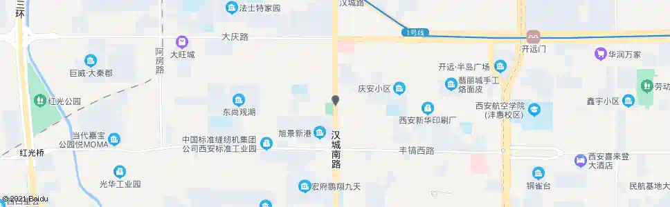 西安西钞广场_公交站地图_西安公交_妙搜公交查询2025