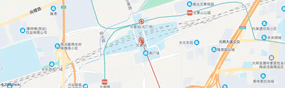 西安高新六路北口_公交站地图_西安公交_妙搜公交查询2025