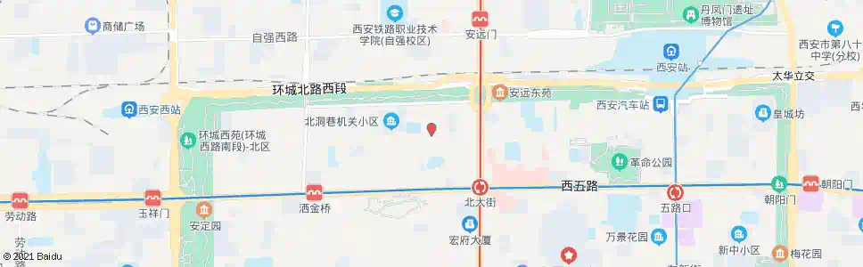 西安糖坊街_公交站地图_西安公交_妙搜公交查询2025