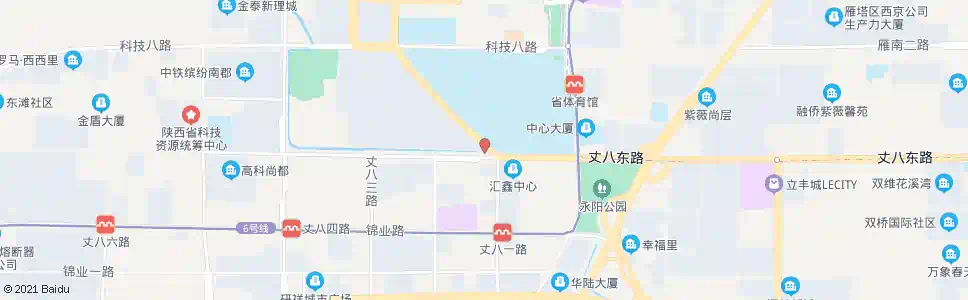西安丈八西路丈八一路口_公交站地图_西安公交_妙搜公交查询2025