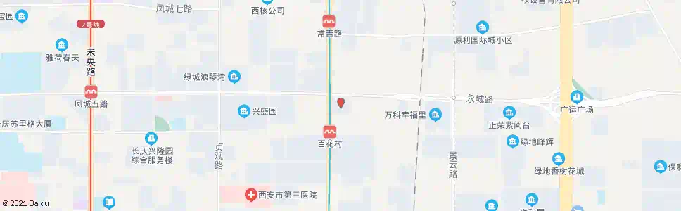 西安百花建材家居城_公交站地图_西安公交_妙搜公交查询2025