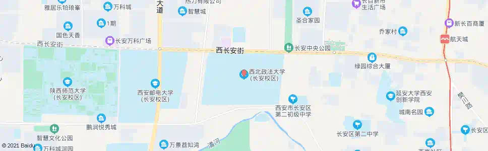 西安政法大学_公交站地图_西安公交_妙搜公交查询2025