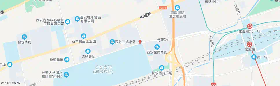 西安尚苑草滩一路口_公交站地图_西安公交_妙搜公交查询2025