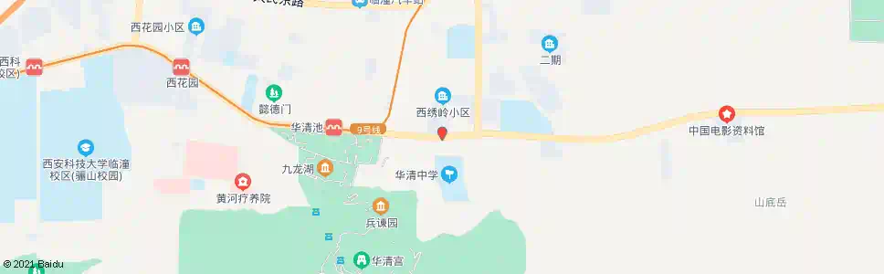 西安华清中学_公交站地图_西安公交_妙搜公交查询2025