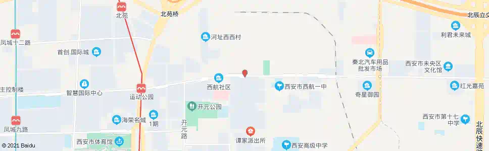 西安红旗西站_公交站地图_西安公交_妙搜公交查询2025