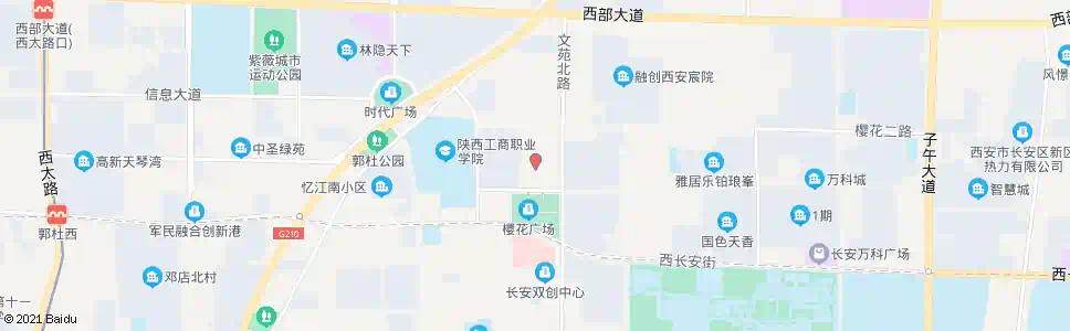 西安融发沁园_公交站地图_西安公交_妙搜公交查询2025