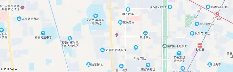 西安科技二路_公交站地图_西安公交_妙搜公交查询2025