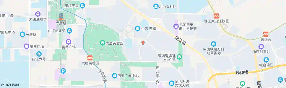 西安雁翔路北池头二路口_公交站地图_西安公交_妙搜公交查询2025