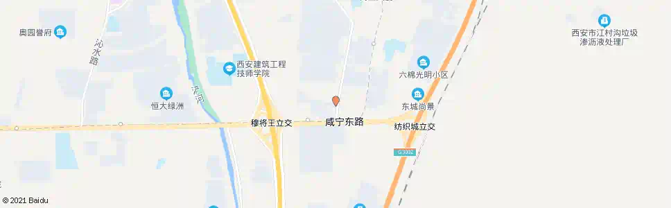 西安国棉六厂生活区_公交站地图_西安公交_妙搜公交查询2025