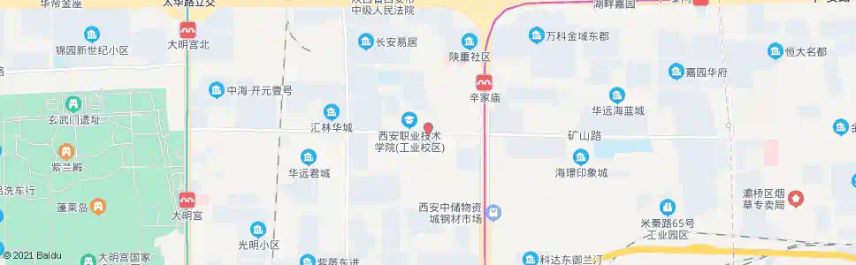 西安太元路东段_公交站地图_西安公交_妙搜公交查询2025