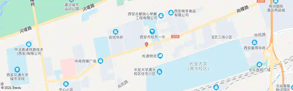 西安尚稷路草滩五路(东晋桃源)_公交站地图_西安公交_妙搜公交查询2025