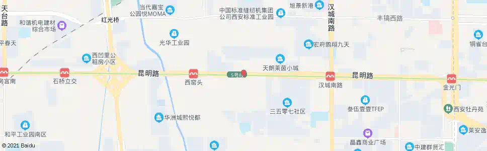 西安昆明路十三号桥_公交站地图_西安公交_妙搜公交查询2025