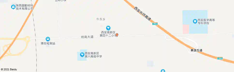 西安牛二村_公交站地图_西安公交_妙搜公交查询2025