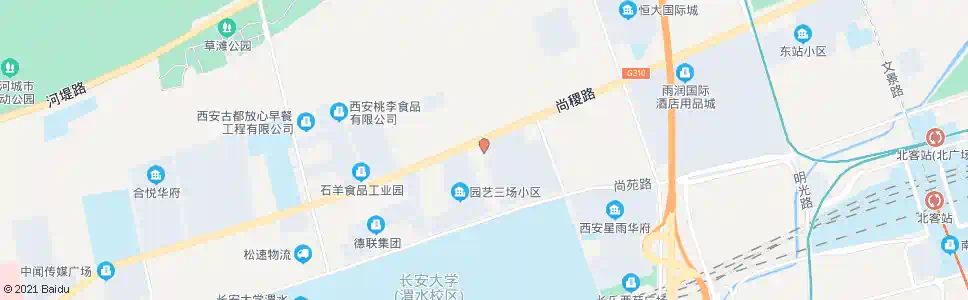 西安尚稷路草滩八路(现代农业开发区)_公交站地图_西安公交_妙搜公交查询2025
