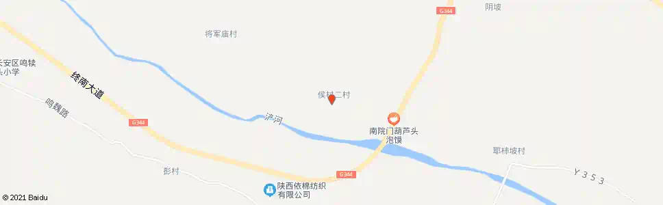 西安侯二村_公交站地图_西安公交_妙搜公交查询2025