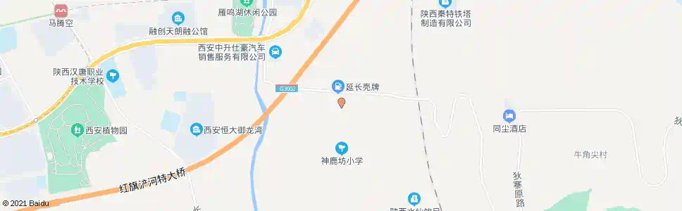 西安神鹿坊北_公交站地图_西安公交_妙搜公交查询2025