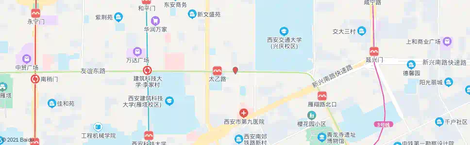 西安西铁局_公交站地图_西安公交_妙搜公交查询2025