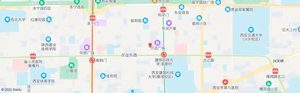 西安明胜路东口_公交站地图_西安公交_妙搜公交查询2025