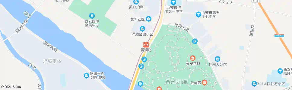 西安香湖湾站_公交站地图_西安公交_妙搜公交查询2025