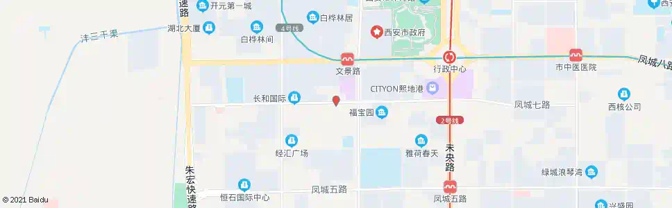 西安凤城二路调度站_公交站地图_西安公交_妙搜公交查询2025