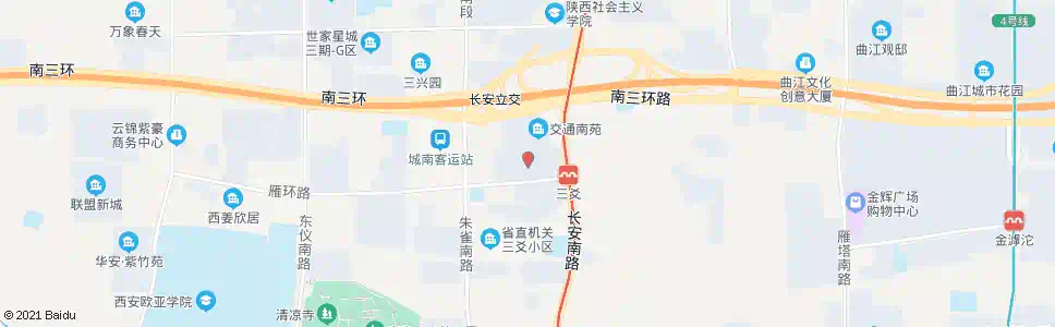 西安三森国际家居_公交站地图_西安公交_妙搜公交查询2025
