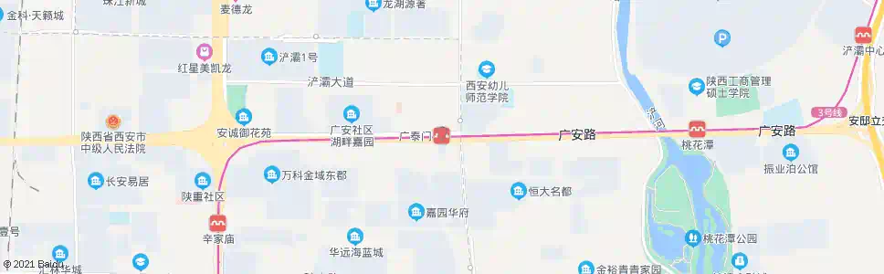 西安广泰门站_公交站地图_西安公交_妙搜公交查询2025