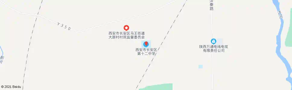 西安长安十二中路口_公交站地图_西安公交_妙搜公交查询2025