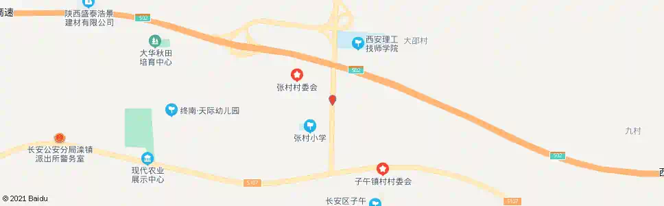 西安张村_公交站地图_西安公交_妙搜公交查询2025