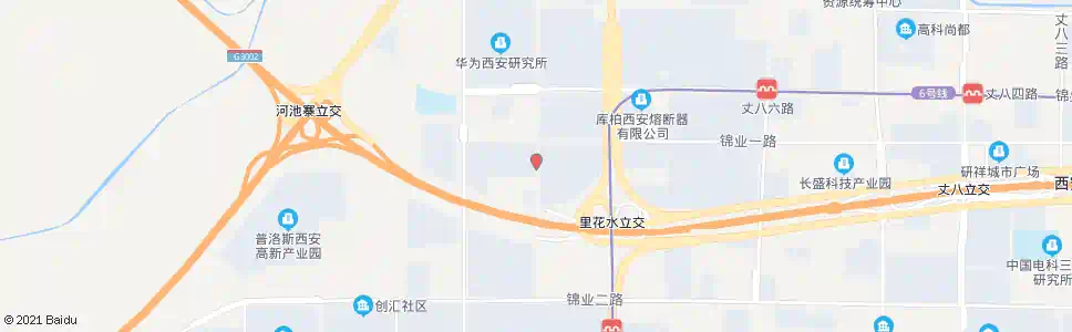 西安丈八七路南段_公交站地图_西安公交_妙搜公交查询2025