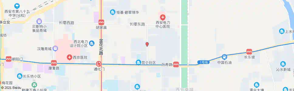 西安公园北路中段_公交站地图_西安公交_妙搜公交查询2025