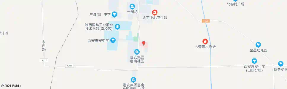 西安户县医院_公交站地图_西安公交_妙搜公交查询2025