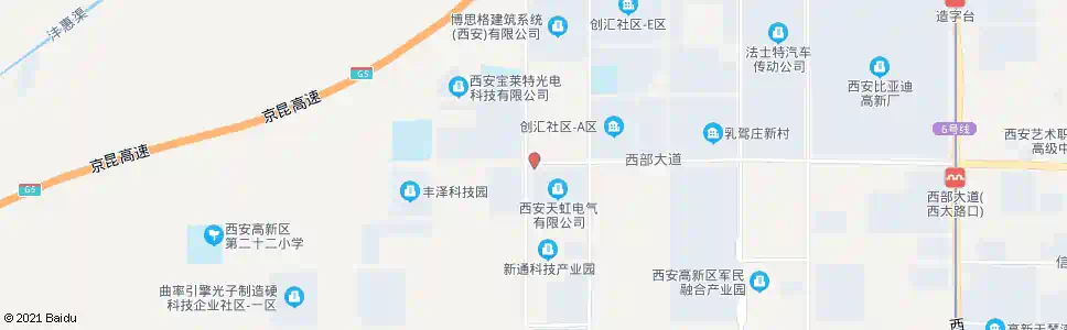 西安西部大道上林苑四路_公交站地图_西安公交_妙搜公交查询2025