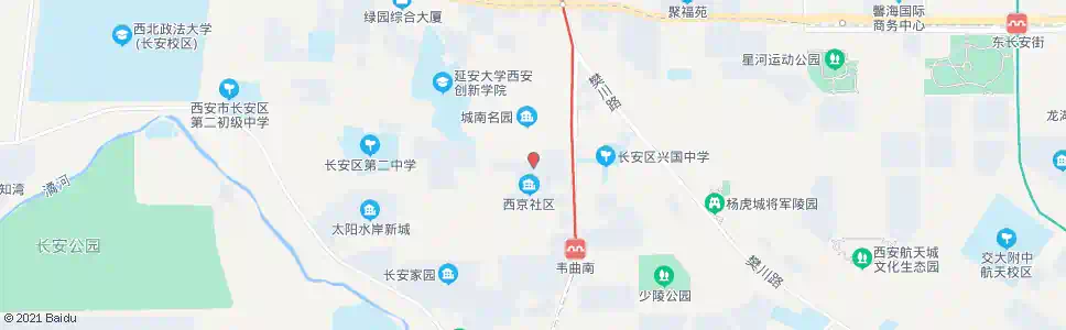 西安长安区聋哑学校_公交站地图_西安公交_妙搜公交查询2025