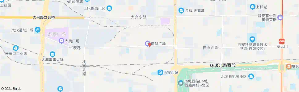 西安人民大厦公寓_公交站地图_西安公交_妙搜公交查询2025