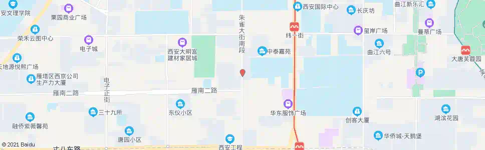 西安杨家村_公交站地图_西安公交_妙搜公交查询2025