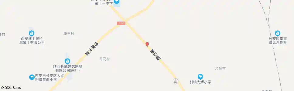 西安司马村_公交站地图_西安公交_妙搜公交查询2025