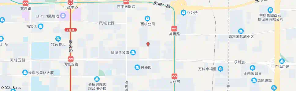 西安常青二路渭滨路口_公交站地图_西安公交_妙搜公交查询2025