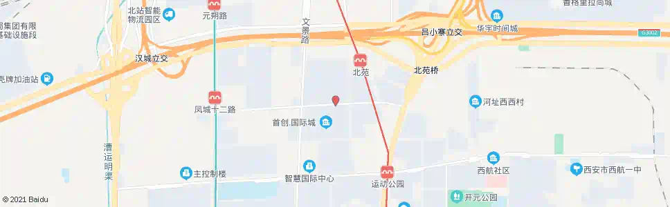 西安凤城十二路凤城北路口_公交站地图_西安公交_妙搜公交查询2025