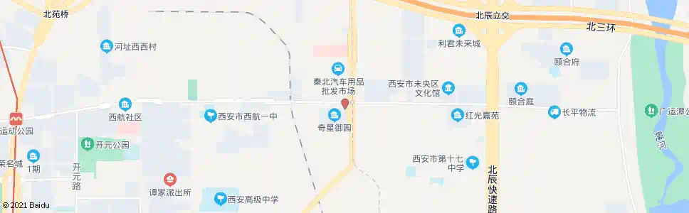 西安红旗东路太华北路口_公交站地图_西安公交_妙搜公交查询2025
