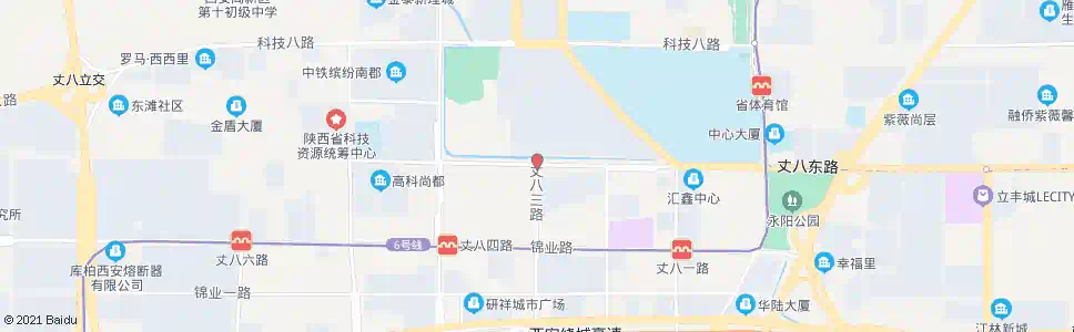 西安丈八西路丈八三路口_公交站地图_西安公交_妙搜公交查询2025