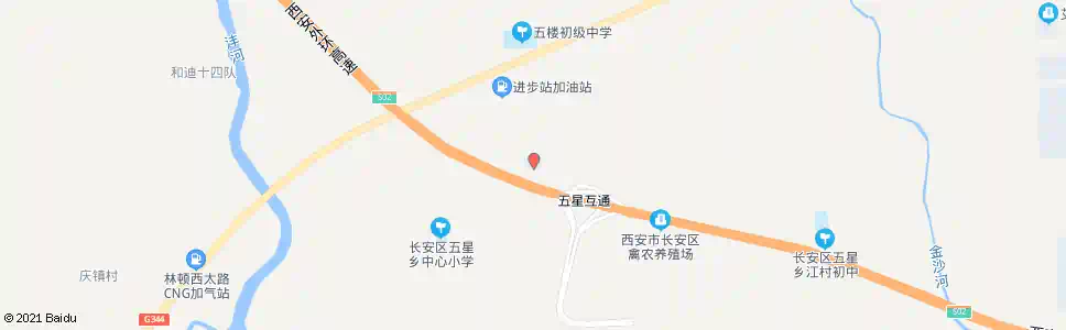 西安五星乡政府_公交站地图_西安公交_妙搜公交查询2025